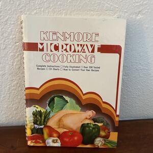 Vintage 1981 Sears Kenmore Microwave Cookbook Spiral Hardcover Recipes